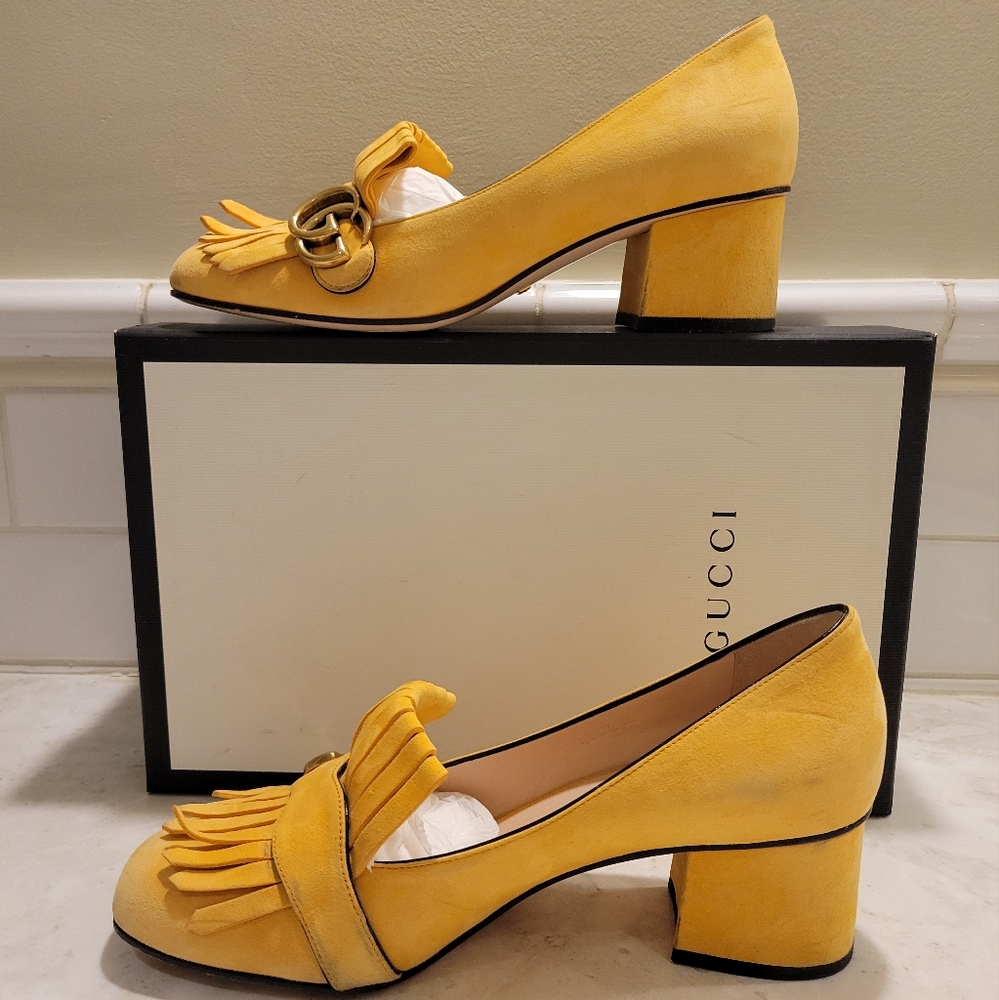 Gucci GG Marmont Loafer Pumps - Picture 4 of 10